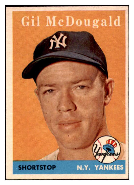 1958 Topps Baseball #020 Gil McDougald Yankees EX 530546