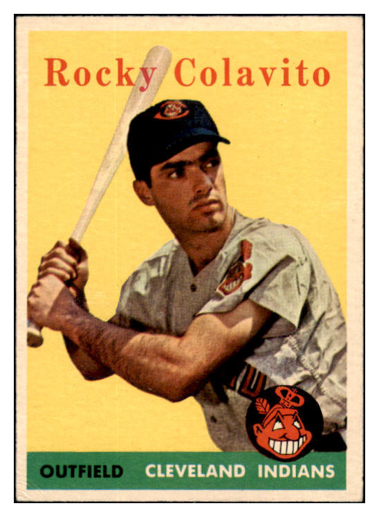 1958 Topps Baseball #368 Rocky Colavito Indians EX  530547