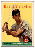 1958 Topps Baseball #368 Rocky Colavito Indians EX  530547