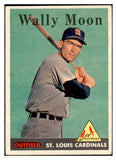 1958 Topps Baseball #210 Wally Moon Cardinals EX 530548