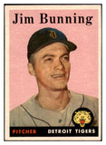 1958 Topps Baseball #115 Jim Bunning Tigers EX+/EX-MT 530552