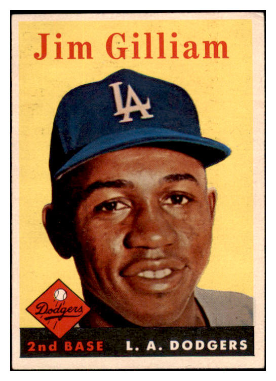 1958 Topps Baseball #215 Jim Gilliam Dodgers VG-EX 530563