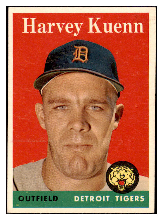 1958 Topps Baseball #434 Harvey Kuenn Tigers EX-MT 530566