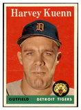 1958 Topps Baseball #434 Harvey Kuenn Tigers EX-MT 530566