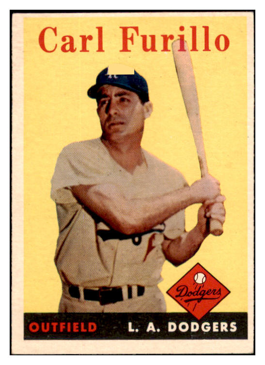 1958 Topps Baseball #417 Carl Furillo Dodgers EX-MT 530579