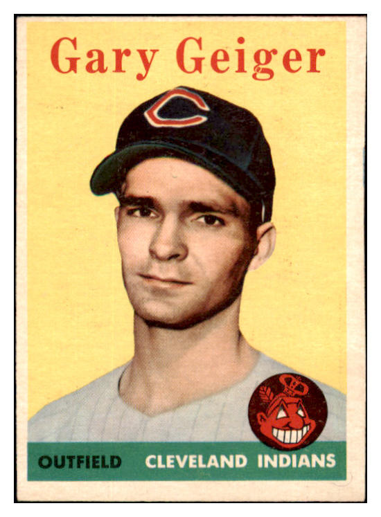 1958 Topps Baseball #462 Gary Geiger Indians EX-MT 530586
