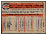 1957 Topps Baseball #350 Eddie Miksis Cardinals VG-EX 530606