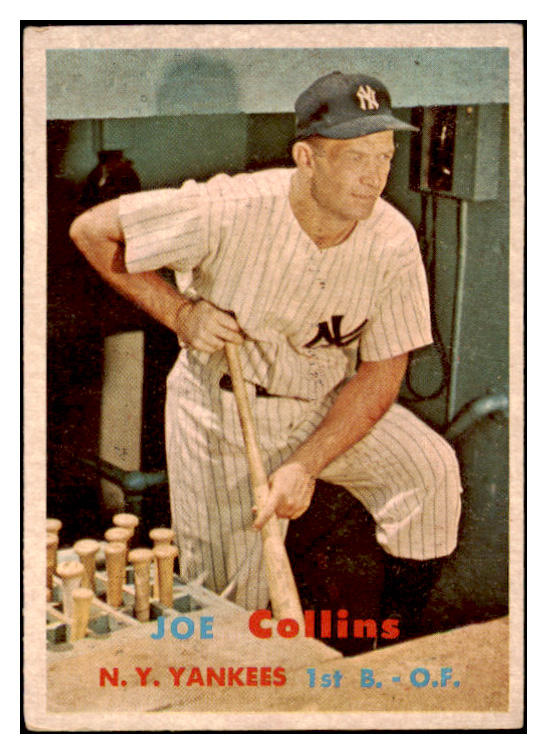 1957 Topps Baseball #295 Joe Collins Yankees VG-EX 530617