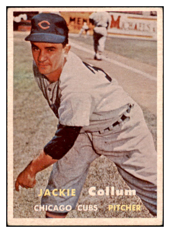 1957 Topps Baseball #268 Jackie Collum Cubs EX 530620