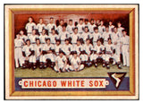 1957 Topps Baseball #329 Chicago White Sox Team EX 530630