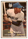 1957 Topps Baseball #055 Ernie Banks Cubs EX 530633
