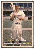 1957 Topps Baseball #045 Carl Furillo Dodgers VG 530636