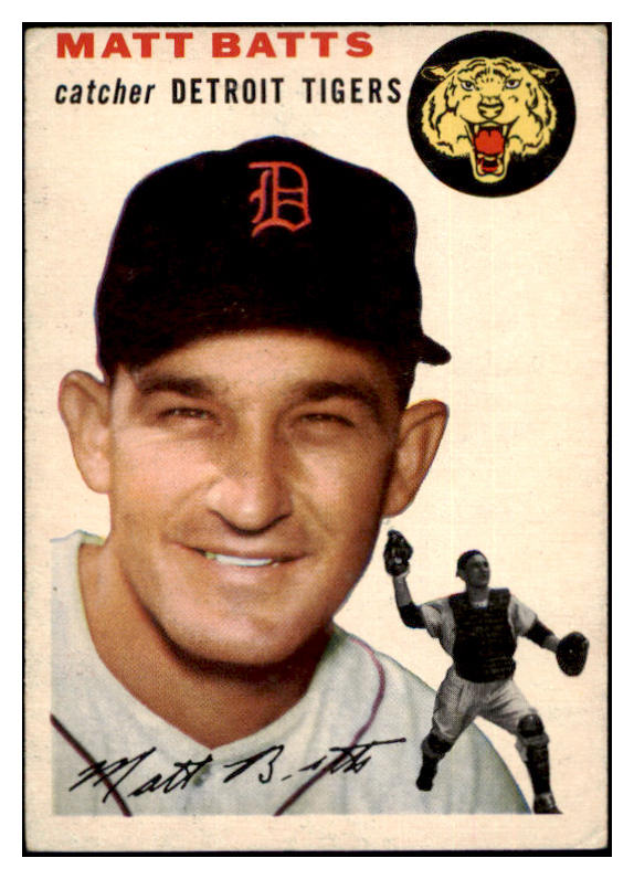 1954 Topps Baseball #088 Matt Batts Tigers VG-EX 530642
