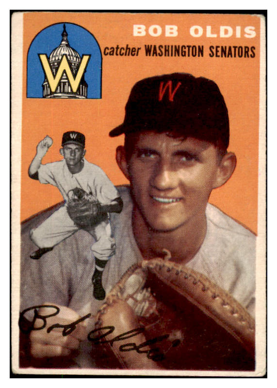 1954 Topps Baseball #091 Bob Oldis Senators VG-EX 530643