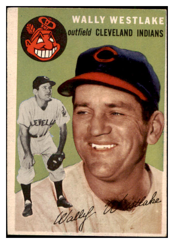 1954 Topps Baseball #092 Wally Westlake Indians VG-EX 530644