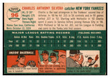 1954 Topps Baseball #096 Charlie Silvera Yankees VG-EX 530647
