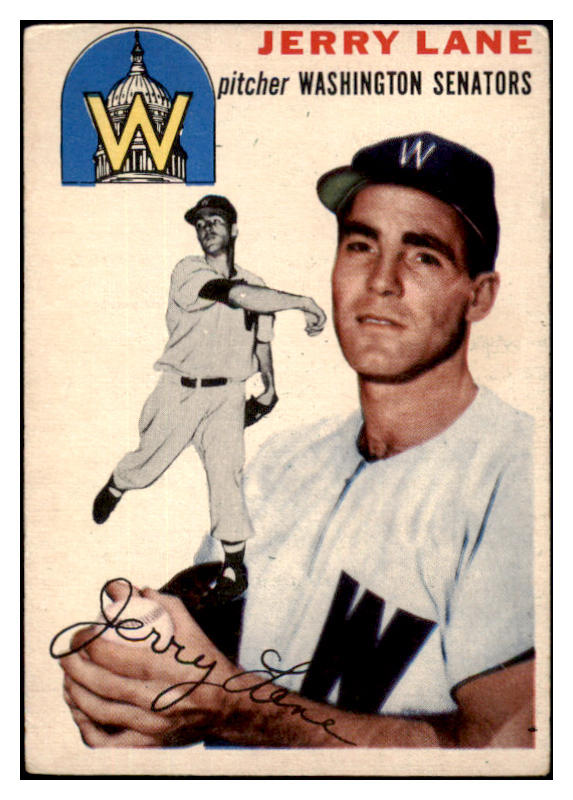 1954 Topps Baseball #097 Jerry Lane Senators VG-EX 530648
