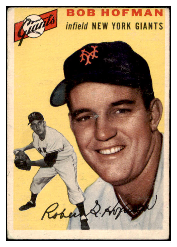 1954 Topps Baseball #099 Bobby Hofman Giants VG-EX 530649