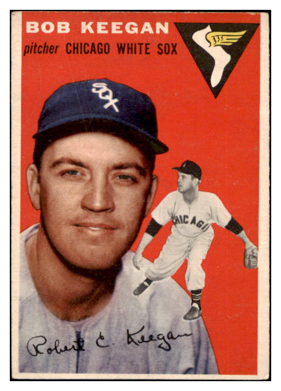 1954 Topps Baseball #100 Bob Keegan White Sox VG-EX 530650
