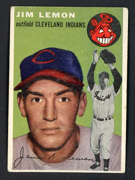1954 Topps Baseball #103 Jim Lemon Indians VG-EX 530652