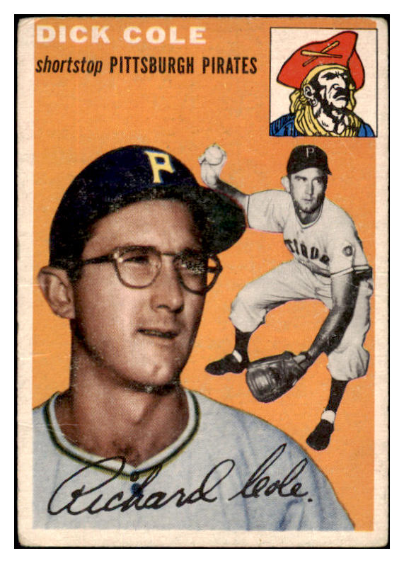 1954 Topps Baseball #084 Dick Cole Pirates VG-EX 530656