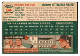 1954 Topps Baseball #084 Dick Cole Pirates VG-EX 530656
