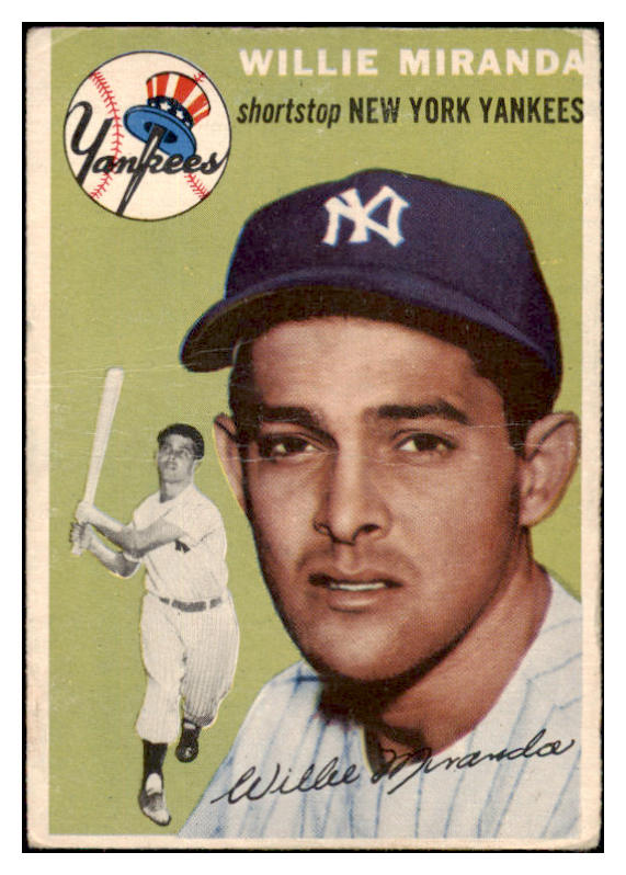 1954 Topps Baseball #056 Willie Miranda Yankees VG-EX 530659