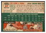 1954 Topps Baseball #057 Luis Aloma White Sox VG-EX 530660