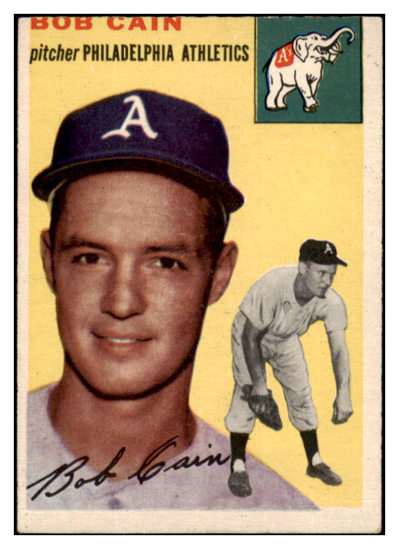 1954 Topps Baseball #061 Bob Cain A's VG-EX 530662