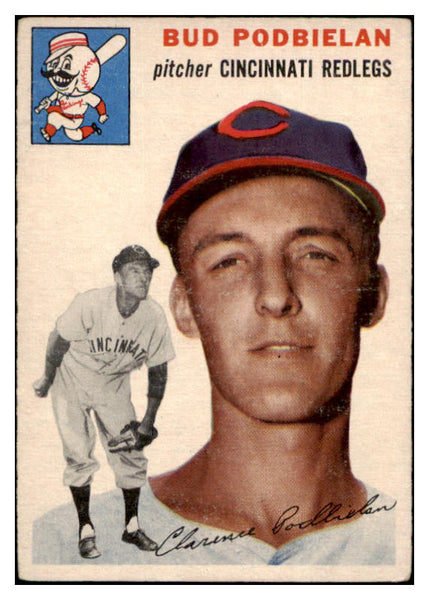 1954 Topps Baseball #069 Bud Podbielan Reds VG-EX 530665