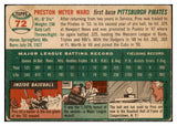 1954 Topps Baseball #072 Preston Ward Pirates VG-EX 530667