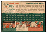 1954 Topps Baseball #079 Andy Pafko Braves VG-EX 530672