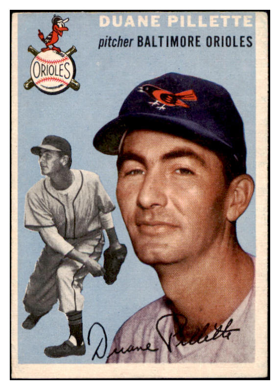 1954 Topps Baseball #107 Duane Pillette Orioles VG-EX 530677
