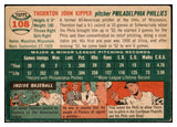 1954 Topps Baseball #108 Thornton Kipper Phillies VG-EX 530678