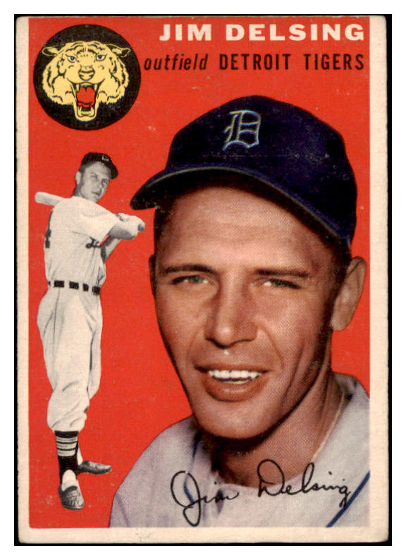 1954 Topps Baseball #111 Jim Delsing Tigers VG-EX 530680