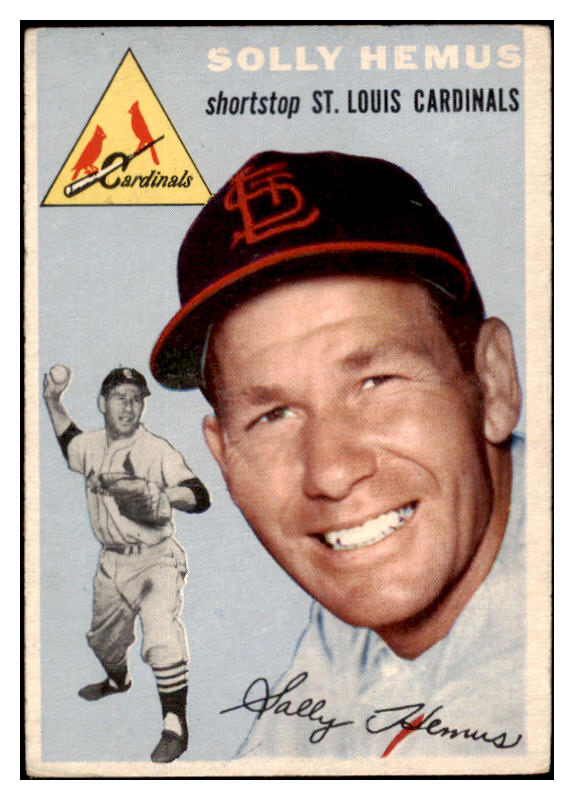 1954 Topps Baseball #117 Solly Hemus Cardinals VG-EX 530685