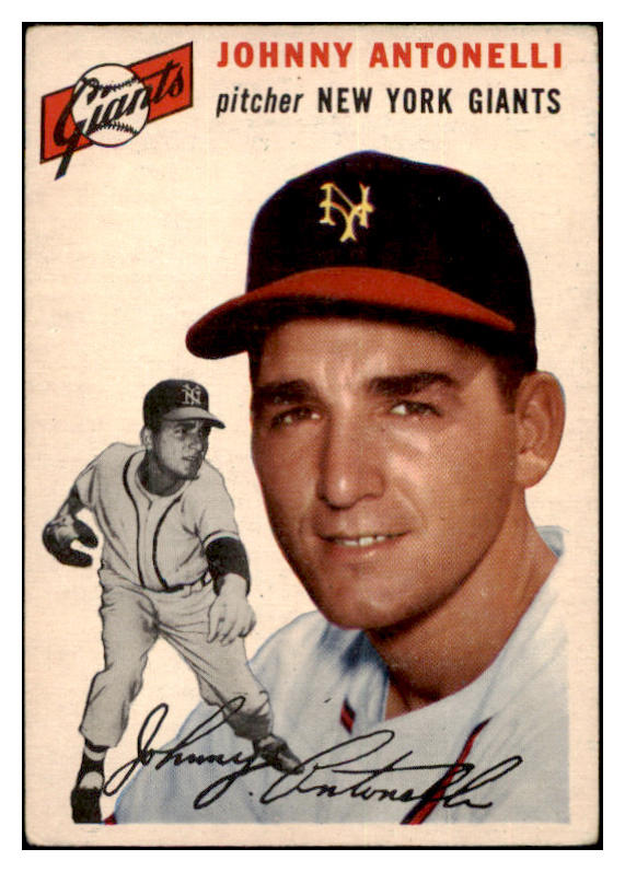 1954 Topps Baseball #119 Johnny Antonelli Giants VG-EX 530687