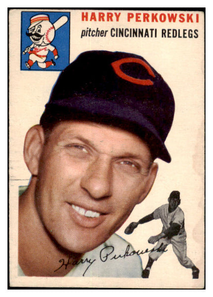 1954 Topps Baseball #125 Harry Perkowski Reds VG-EX 530692