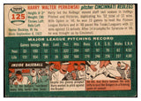1954 Topps Baseball #125 Harry Perkowski Reds VG-EX 530692