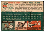 1954 Topps Baseball #129 Spook Jacobs A's VG-EX 530694