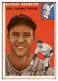 1954 Topps Baseball #162 Herman Wehmeier Reds VG-EX 530705