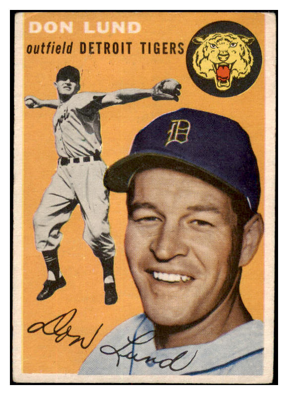 1954 Topps Baseball #167 Don Lund Tigers VG-EX 530708