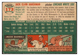 1954 Topps Baseball #173 Jack Harshman White Sox VG-EX 530713