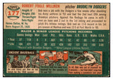 1954 Topps Baseball #177 Bob Milliken Dodgers VG-EX 530717