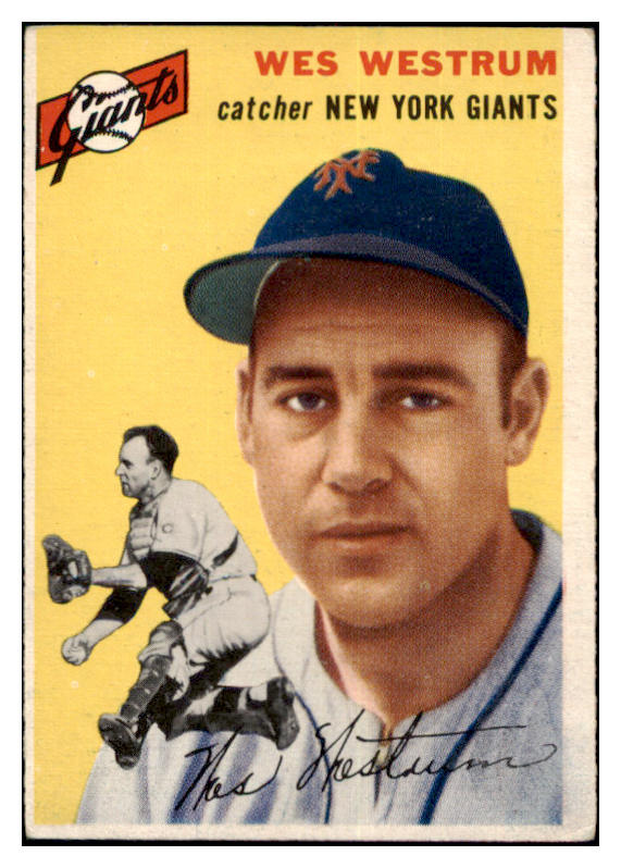1954 Topps Baseball #180 Wes Westrum Giants VG-EX 530719