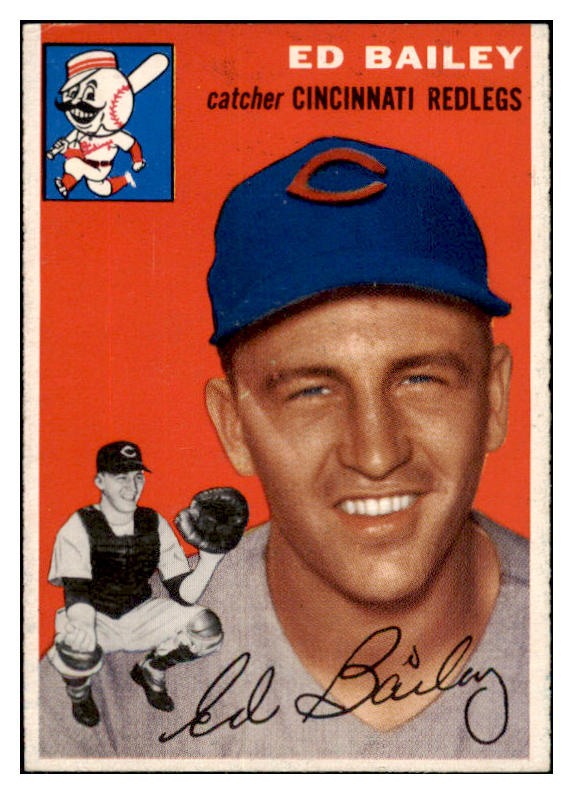 1954 Topps Baseball #184 Ed Bailey Reds VG-EX 530720