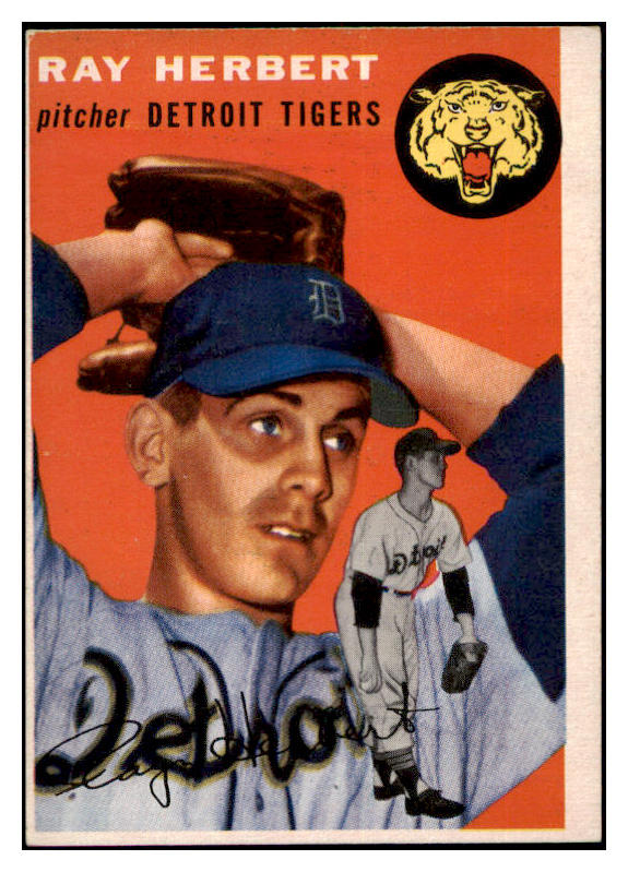 1954 Topps Baseball #190 Ray Herbert Tigers VG-EX 530722