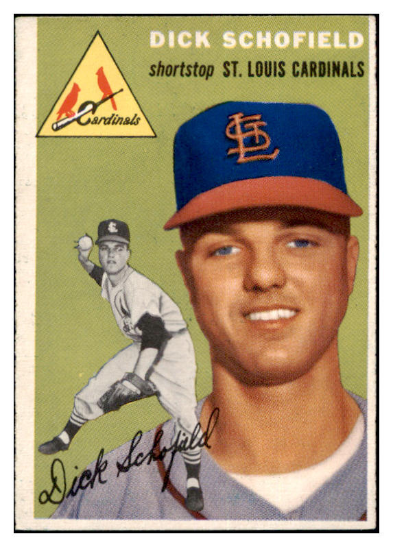 1954 Topps Baseball #191 Dick Schofield Cardinals VG-EX 530723