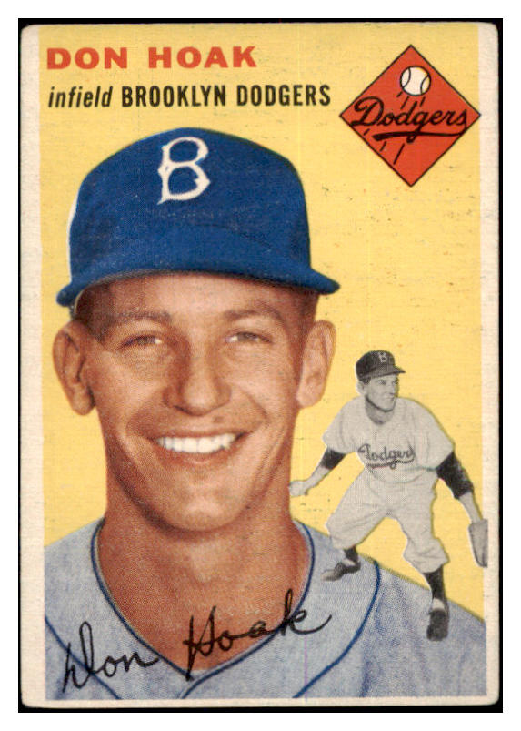 1954 Topps Baseball #211 Don Hoak Dodgers VG-EX 530733