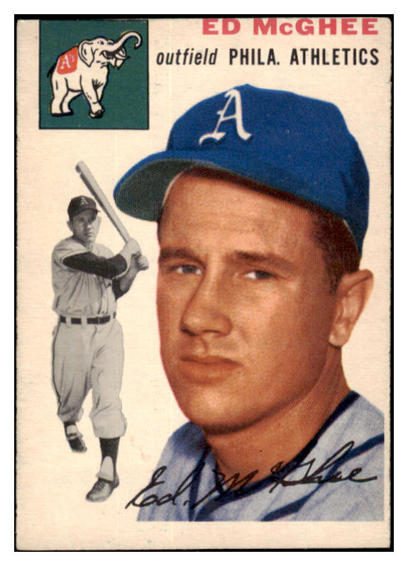 1954 Topps Baseball #215 Ed McGhee A's VG-EX 530735